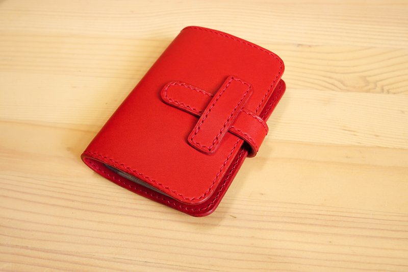 20-card card set (out of the special price) - ID & Badge Holders - Genuine Leather Red