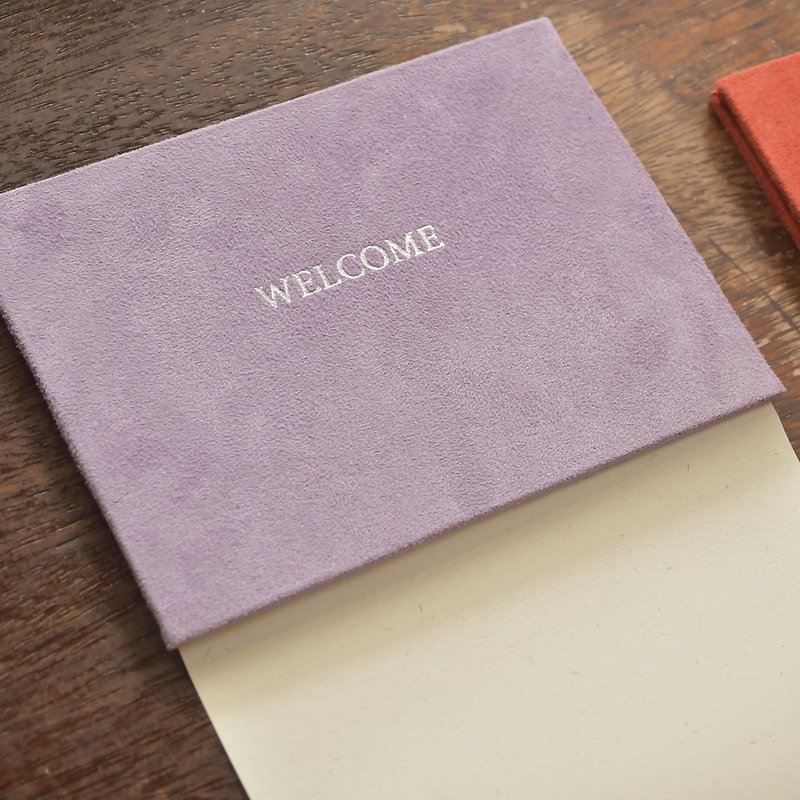 Welcome event guest book | Customized hot stamping signature book with warm touch - Notebooks & Journals - Paper Purple