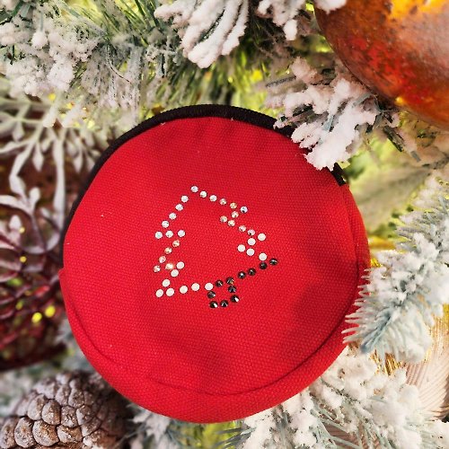 EmilyQ.艾蜜莉Q輕時尚設計 【聖誕DIY材料包】聖誕燙鑽零錢包(紅) | 多款圖案 交換禮物