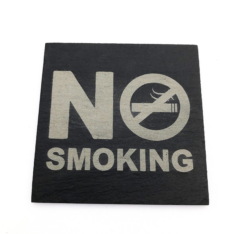 No smoking signs, public places, no smoking signs, no smoking signs, better than no smoking stickers - ตกแต่งผนัง - หิน สีดำ