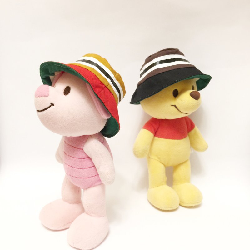 nuiMOs_17cm Doll_Handmade Doll Outfit_Reversible Bucket hat - ตุ๊กตา - ผ้าฝ้าย/ผ้าลินิน หลากหลายสี