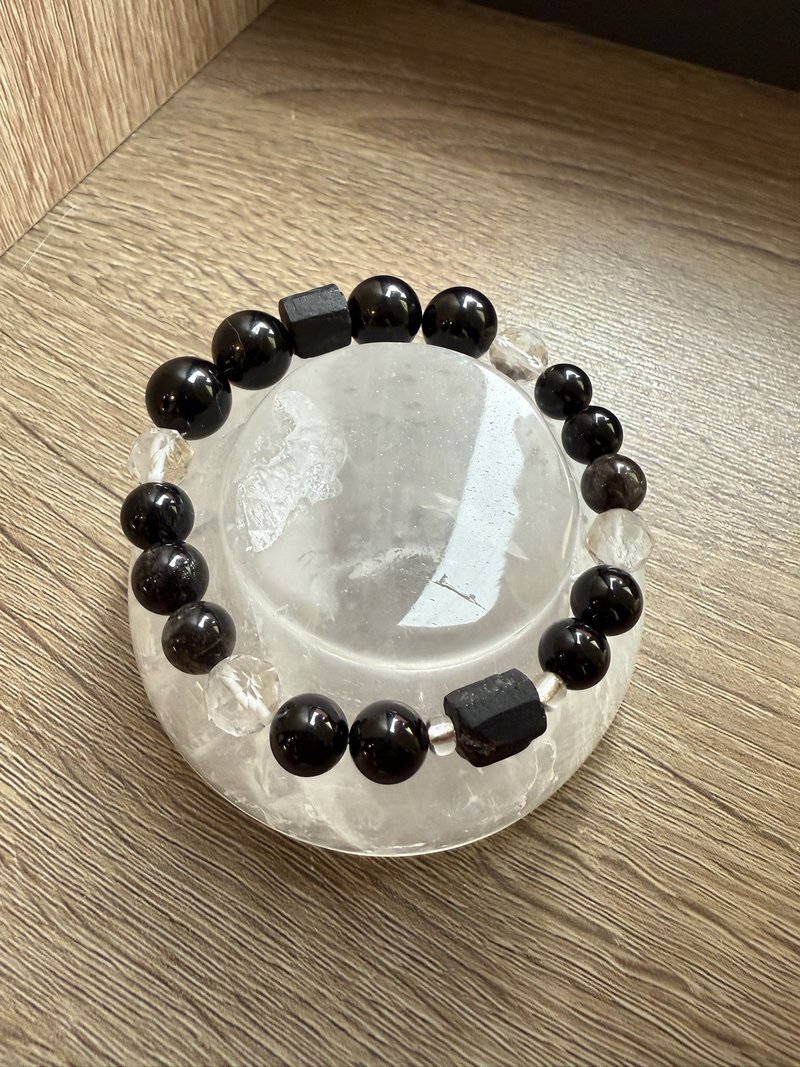 黑色守護手鍊 - 手鍊/手環 - 水晶 黑色