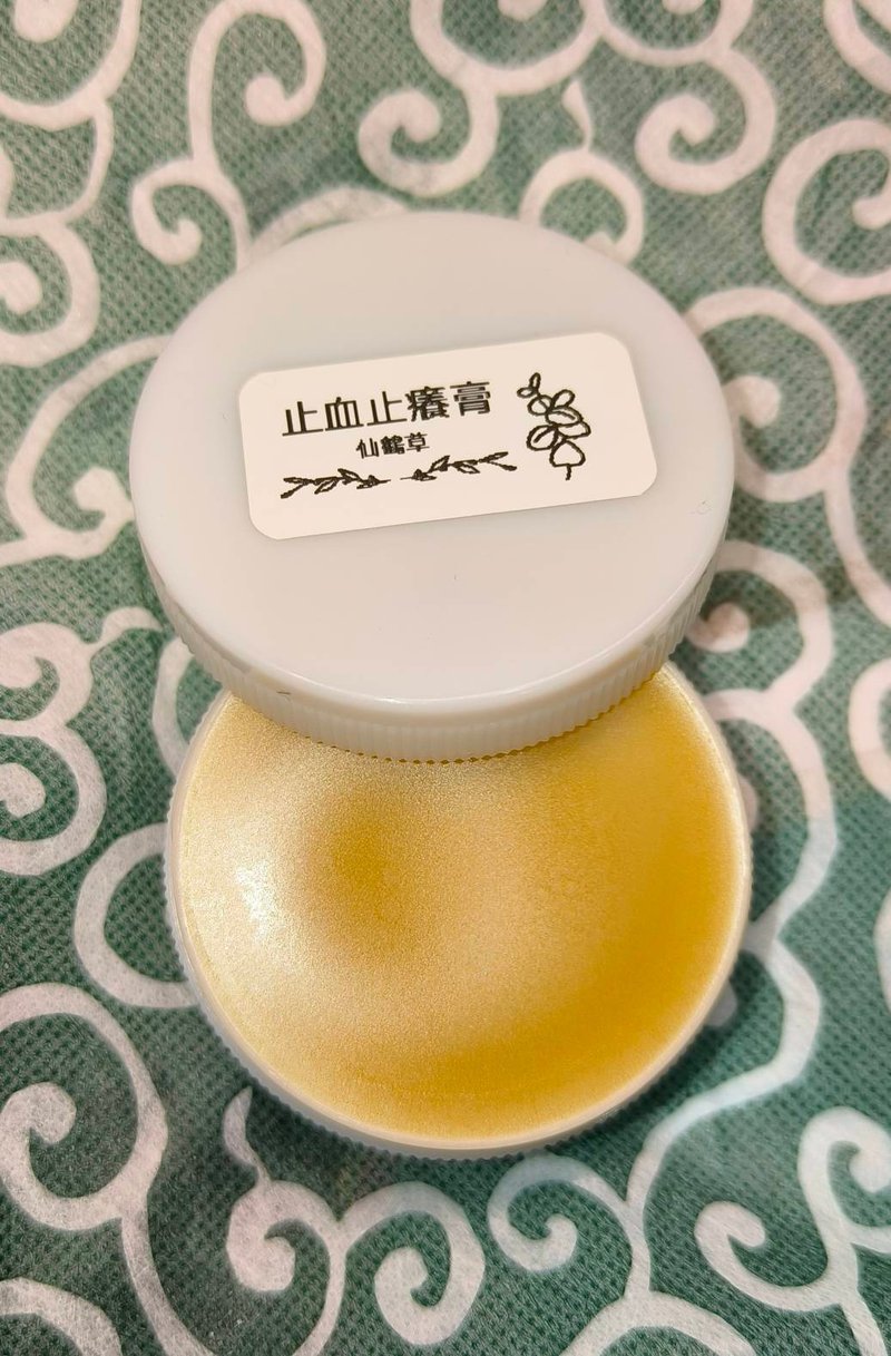 草本的力量-仙鶴草浸泡油蠟 - 香氛蠟燭/燭台 - 植物．花 白色