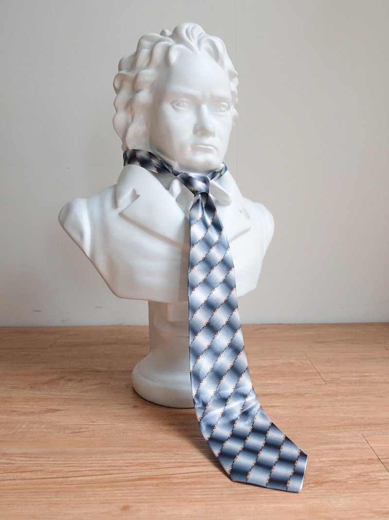 Vintage / Vintage Tie / no.6 - Ties & Tie Clips - Polyester Gray