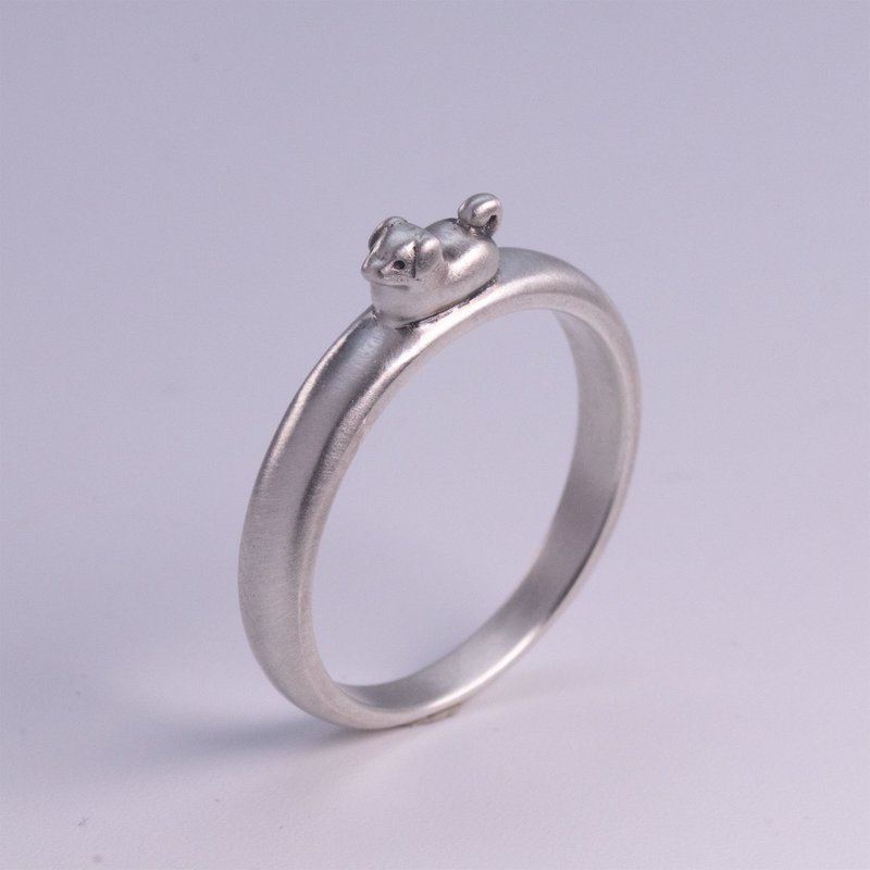 Animal Zodiac Ring - Dog / DR-75 - 戒指 - 純銀 銀色