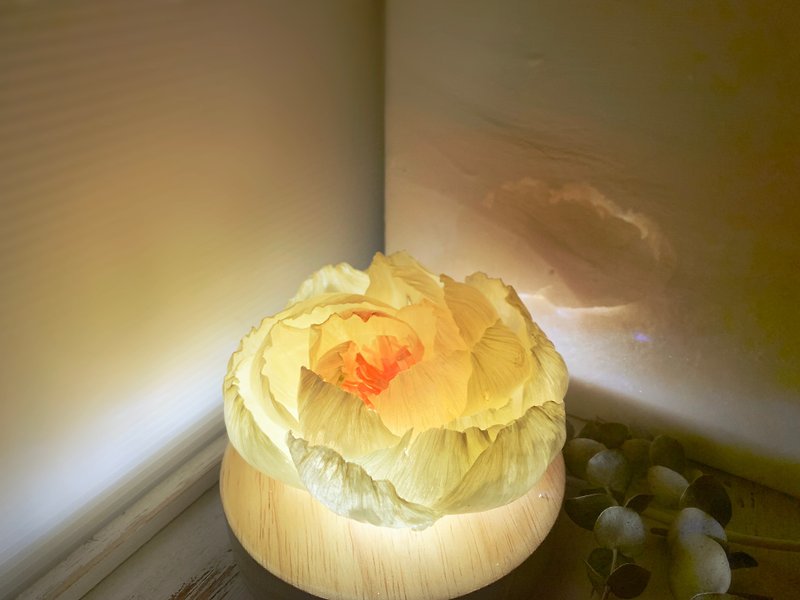 牡丹の雰囲気ライトピンクコアフラワーナイトライトベッドルームレイアウトデコレーション屋内美化デコレーション