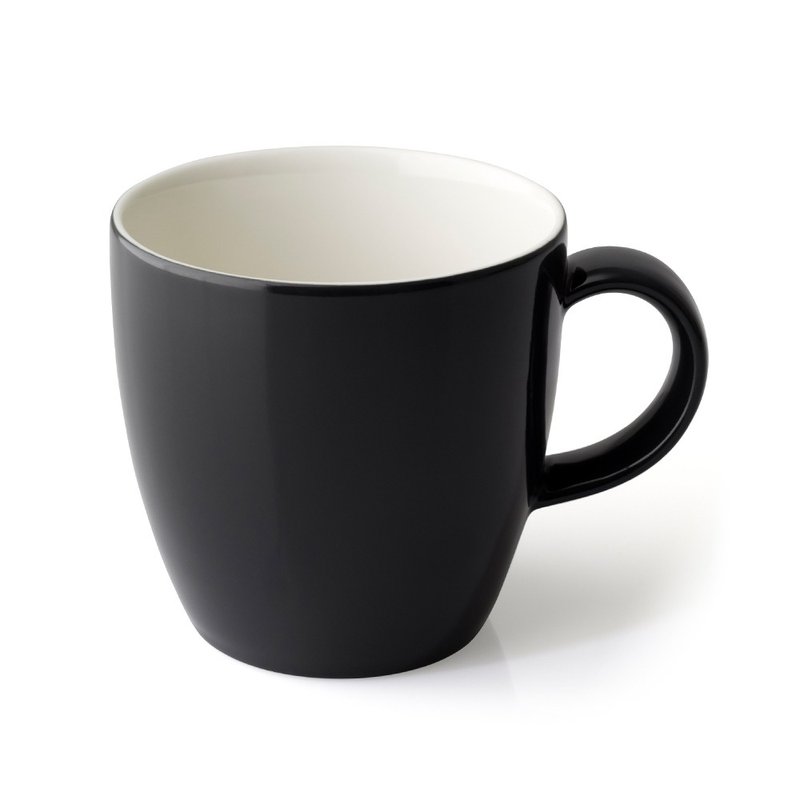 US FORLIFE Classic Round Tea Cup/Coffee Cup Single-Carbon Black - Cups - Porcelain Black