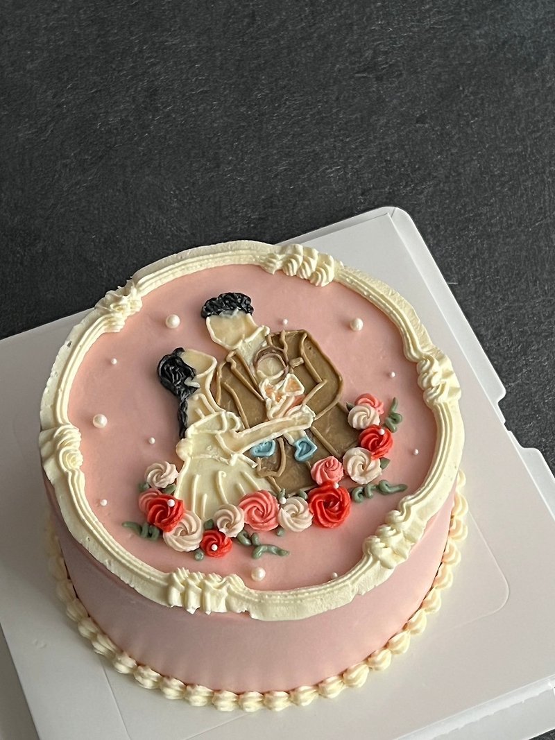 婚紗照 婚禮 客製化蛋糕 客製化 結婚紀念 紀念日 甜點 禮物 蛋糕 - 蛋糕/甜點 - 新鮮食材 