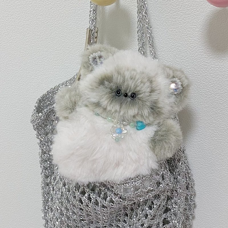 Lovely aurora Earl Grey Siamese cat Keyring - ที่ห้อยกุญแจ - วัสดุอื่นๆ 