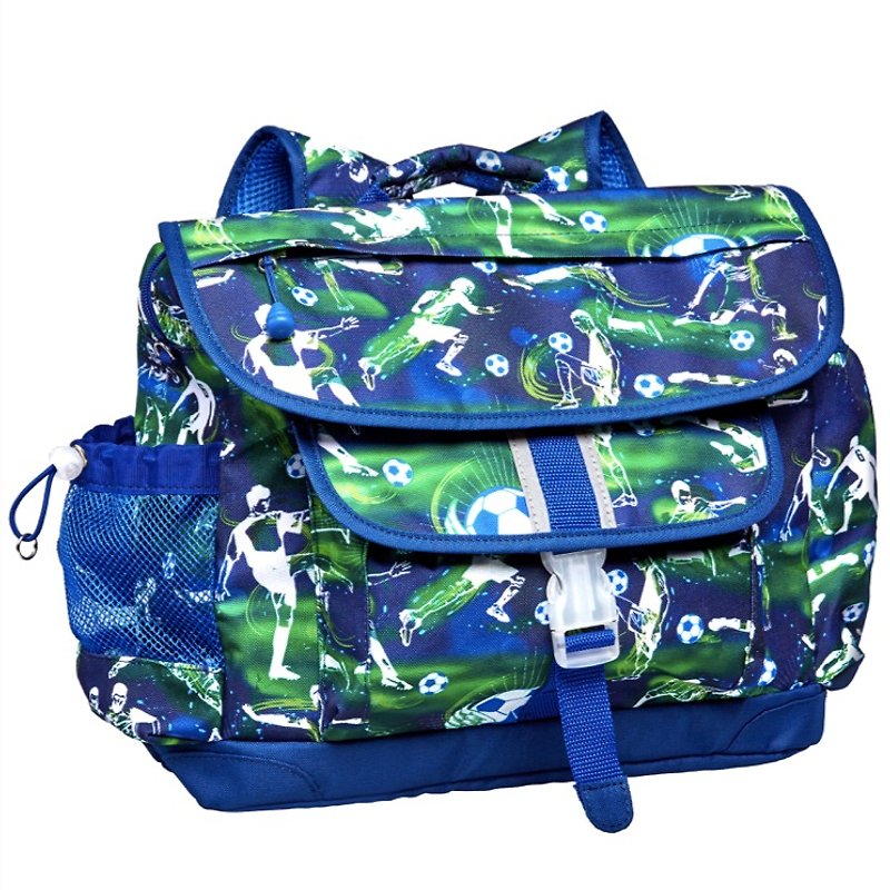 American Bixbee Color Printing Series-Football Star Middle Child Lightweight Relief Back/School Bag - Backpacks - Polyester Blue