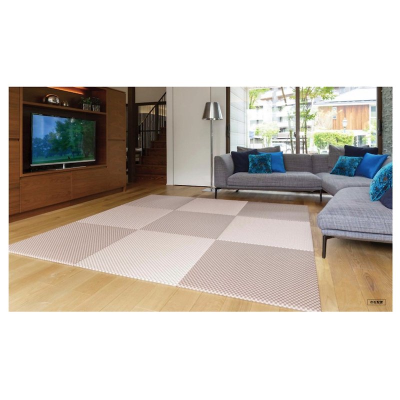 和織系列－市松 粉紅 兩片組 - 地墊/地毯 - 塑膠 粉紅色