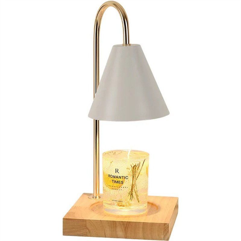 Fireless scented candle table lamp set - เทียน/เชิงเทียน - โลหะ สีทอง