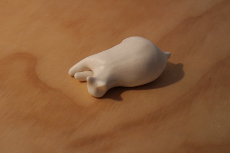 阿肥貓(幫您繪製家中的貓貓斑紋)-鮪魚肚阿肥 - 花瓶/陶器 - 瓷 