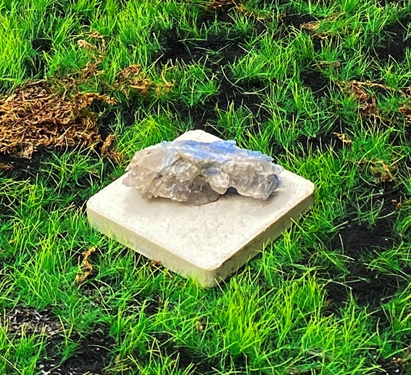 天然原礦藍晶石共生白水晶 療癒 能量 溝通 表達 觀察力 快速出貨 - 擺飾/家飾品 - 水晶 多色