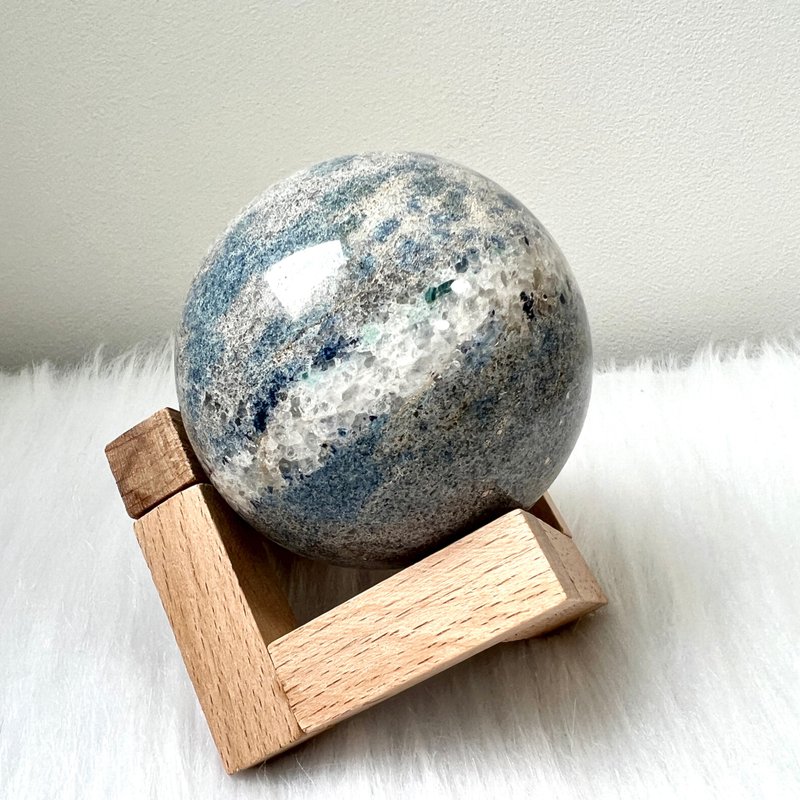 K2 Ball | Crystal | Crystal Ball | Crystal Decoration - ของวางตกแต่ง - คริสตัล สีน้ำเงิน