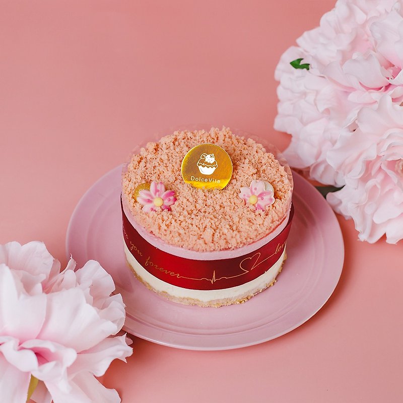 法式頂級莓果生乳酪(四吋蛋糕) 優格加莓果的酸甜 - 蛋糕/甜點 - 新鮮食材 粉紅色