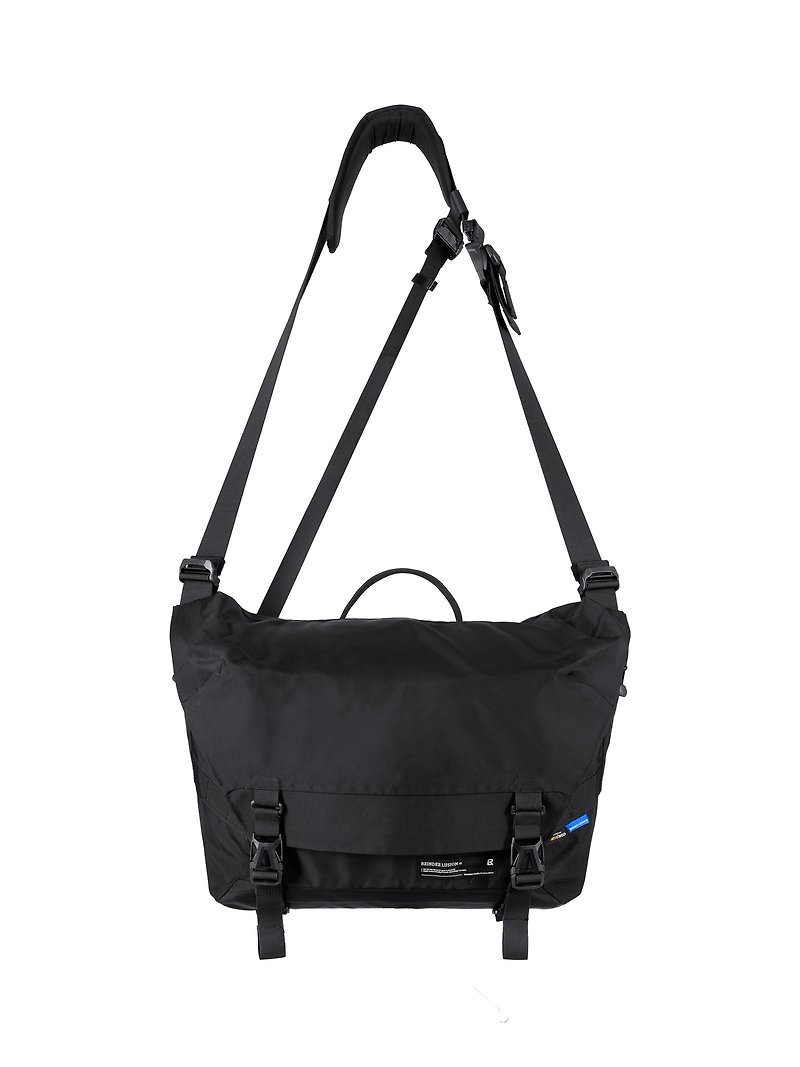 RL hot melt all-terrain tactical commuter waterproof glue bag shoulder messenger bag - Messenger Bags & Sling Bags - Other Materials Black