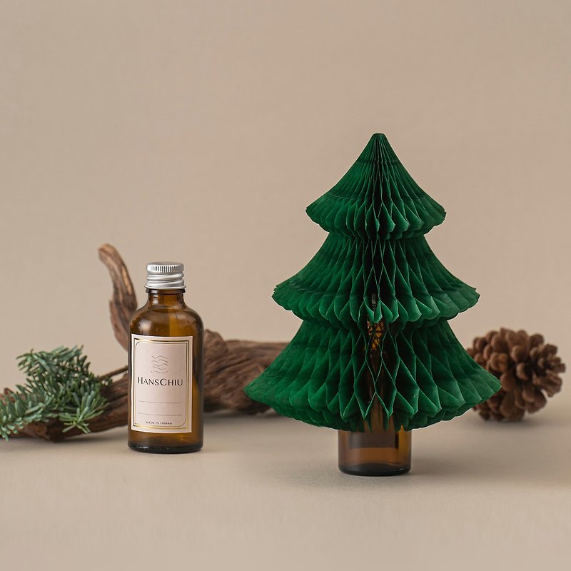 [Christmas Gift] Tipsy Fragrance/Christmas Tree Paper Diffuser Set Gemstone Red Wine/Fragrant Fragrance - Fragrances - Essential Oils Green