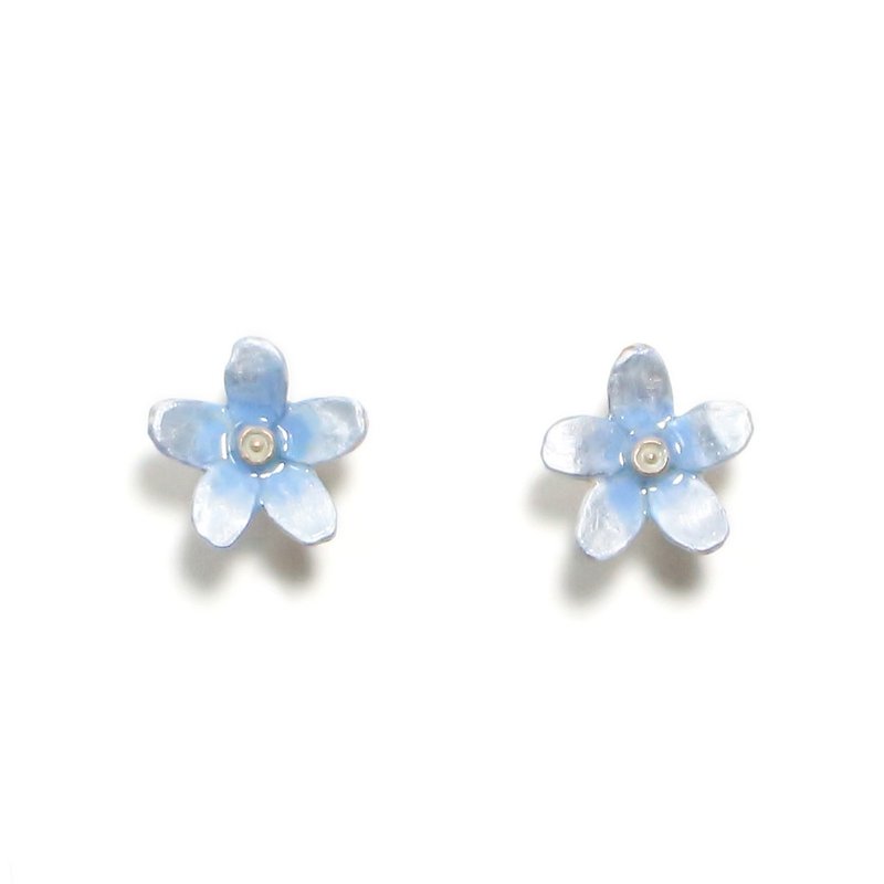 Blue Star PA489 Blue Star Earrings - Earrings & Clip-ons - Other Metals Blue