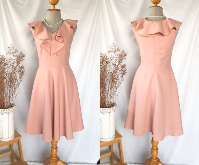 Old rose pink gown best sale