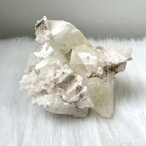 玄之水晶 白方解白水晶共生簇 | 水晶 | 水晶簇 | 水晶擺件