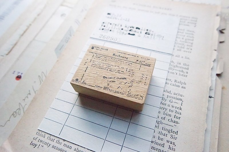 Receipt Stamp - Stamps & Stamp Pads - Wood 