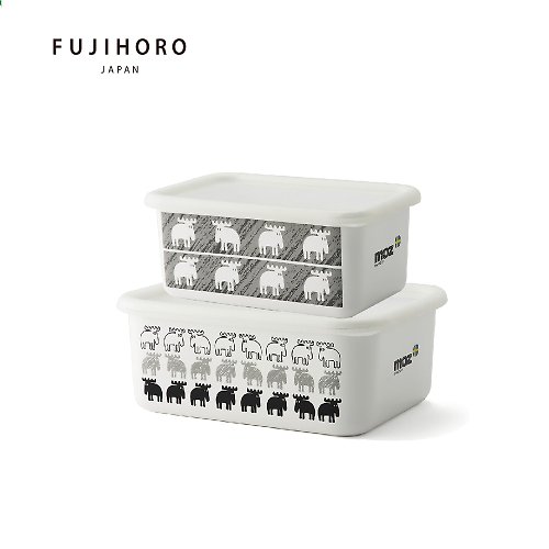 FUJIHORO 富士琺瑯 MOZ 系列-琺瑯烘焙保鮮盒深型(M/L)