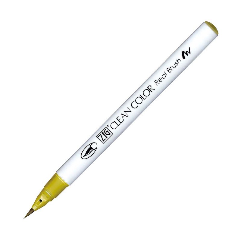 【Kuretake Japanese Kuretake】ZIG Paint Brush Dark Yellow - อุปกรณ์เขียนอื่นๆ - วัสดุอื่นๆ 