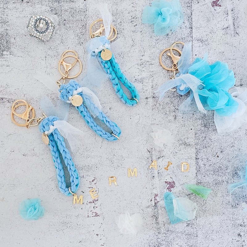 Sakiknit Chain Key Holder | Mermaid - Keychains - Other Materials Blue