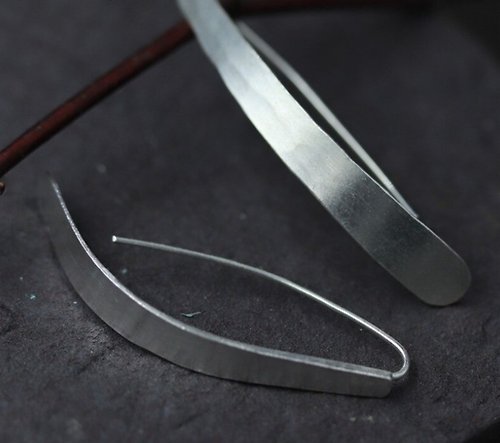 garyjewelry Real S925 Sterling Silver Simple Fashion Designer Flake Earrings for Women