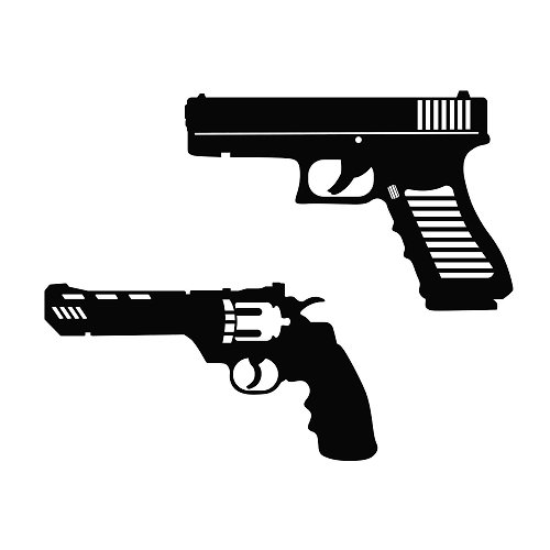 JustGreatPrintables Gun svg, pistol svg, revolver svg, glock svg, gun eps, pistol eps, revolver pdf