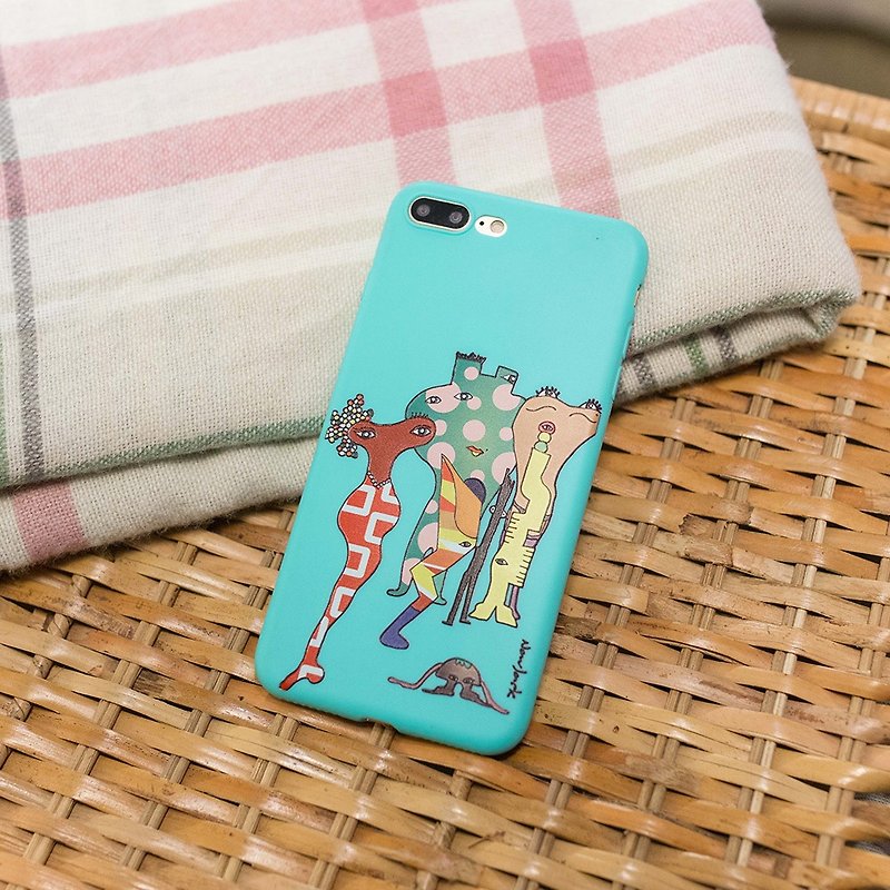 iPhone 6 / 6s (4.7吋) 小資族淺浮雕保護背套 春綠色 - 手機殼/手機套 - 塑膠 綠色