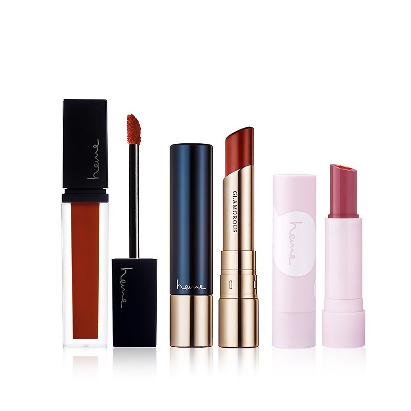 heme velvet lip glaze lipstick set - Lip & Cheek Makeup - Other Materials Multicolor