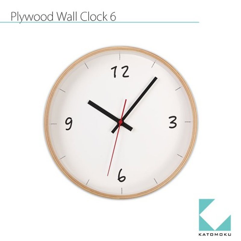 KATOMOKU plywood wall clock 6 km-52N - นาฬิกา - ไม้ 