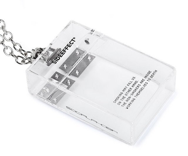 SIDEEFFECT Transparent Acrylic Cigarette Case Acrylic Decoration Crossbody  Hanging Chain - Shop SIDEEFFECT Other - Pinkoi