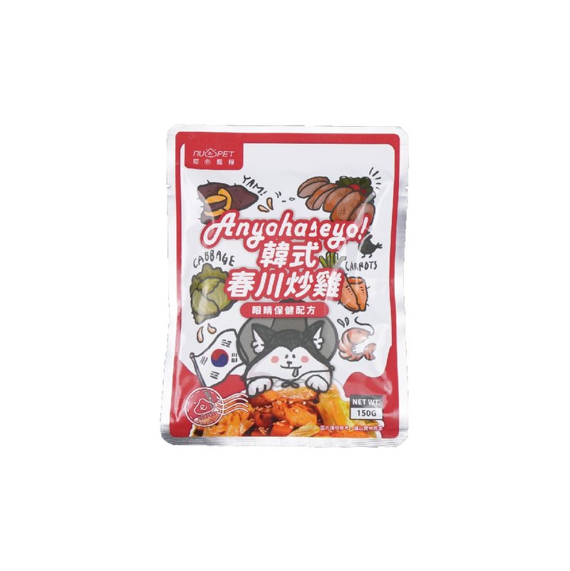環遊犬世界主食鮮寵包  - 韓式春川炒雞150g - 狗罐頭/鮮食 - 其他材質 