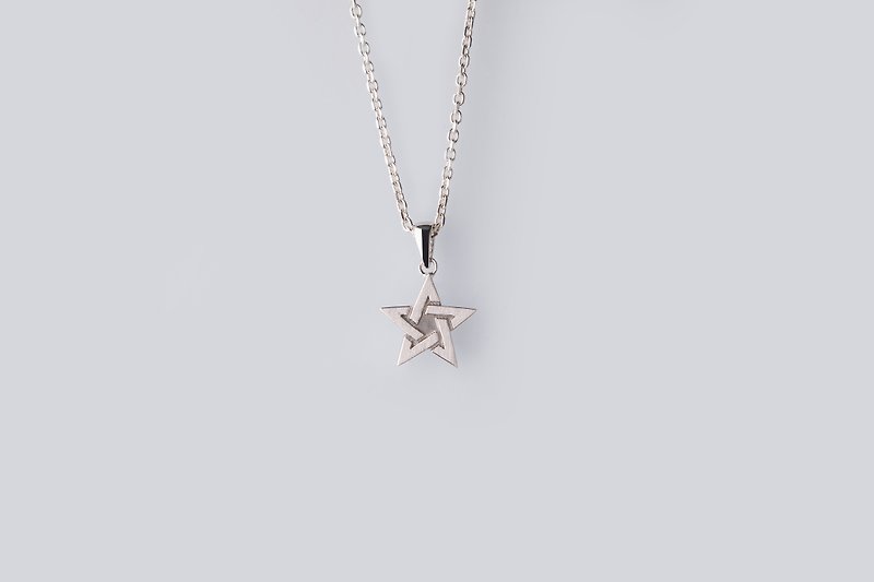 【Cheng Travel】Hao Yu-Star Pendant-925 Sterling Silver Necklace - สร้อยคอ - โลหะ 