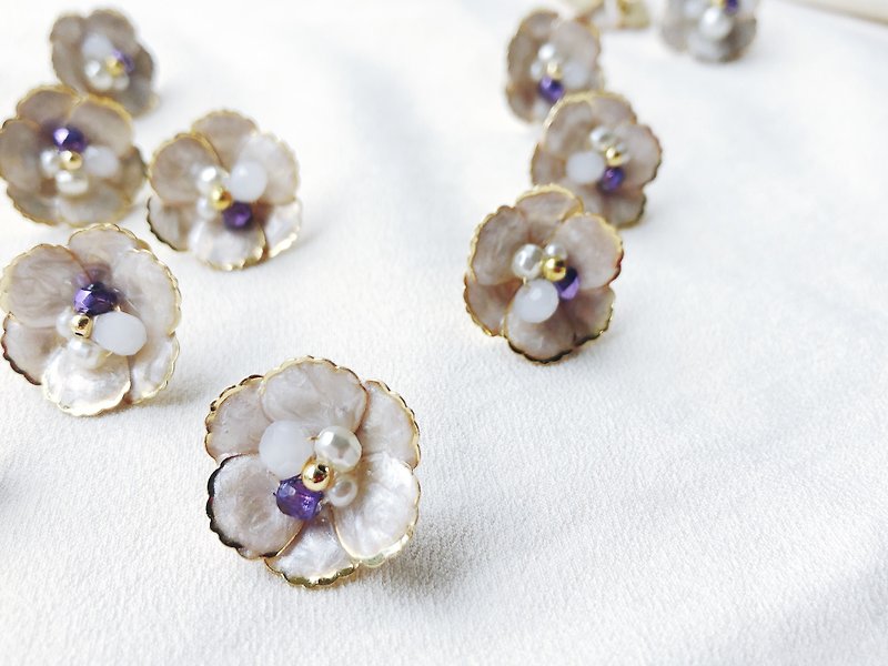 Flower Classic Products-Camellia/Earrings/ Clip-On/Flower Earrings