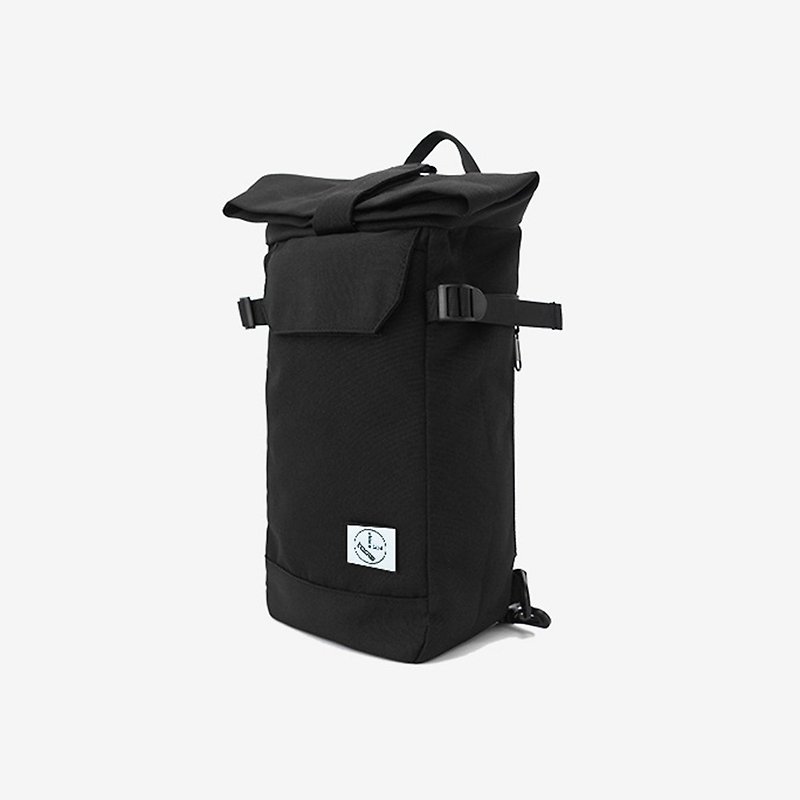 Vertical square shoulder bag 161AI2018F02 - กระเป๋าแมสเซนเจอร์ - เส้นใยสังเคราะห์ สีดำ