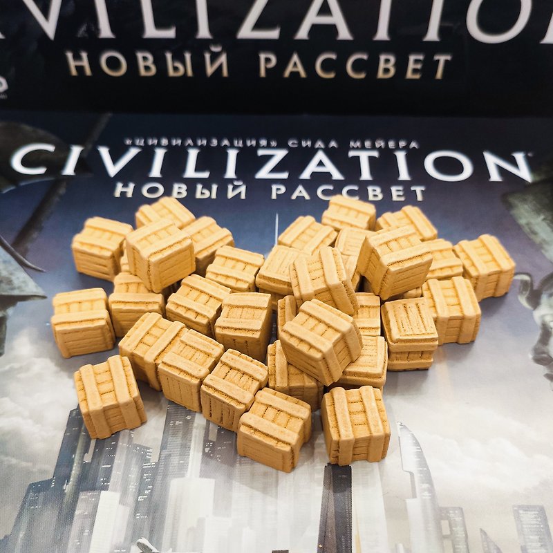 その他の素材 ボードゲーム・玩具 - Sid Meier's Civilization 拡張と互換性のある Deluxe Products トークン