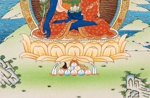絵画　チベット宗教 チベット宗教の薬師仏のタンカアート - ショップ Boudha Stupa