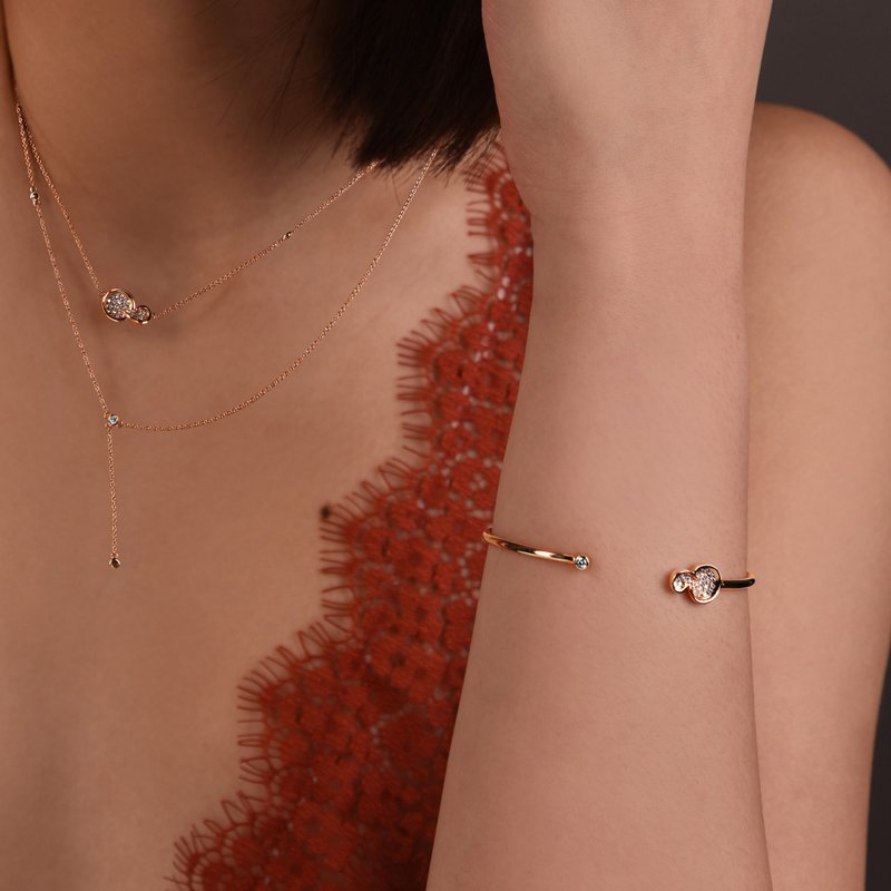 Meraki 18K鑽石手鐲 - 手鍊/手環 - 鑽石 