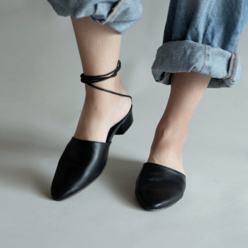 【BLK】Ease. Black (黑) - 其他女皮鞋 - 真皮 黑色