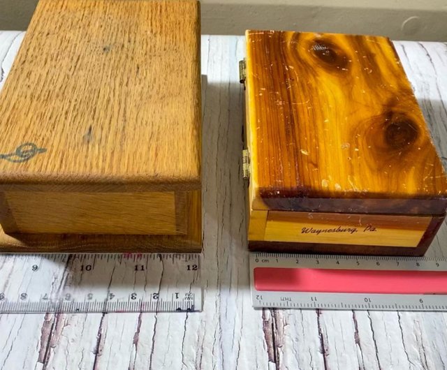 ヴィンテージ木製ジュエリーボックス、1980年代の記念品ボックス、小物 ヴィンテージ木製ジュエリーボックス、1980年代の記念品ボックス、小物
