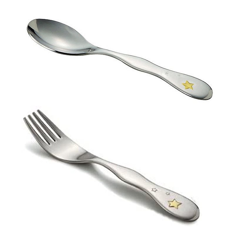 Crown Kids Shining Star Stainless Steel Cutlery - Cutlery & Flatware - Stainless Steel Silver