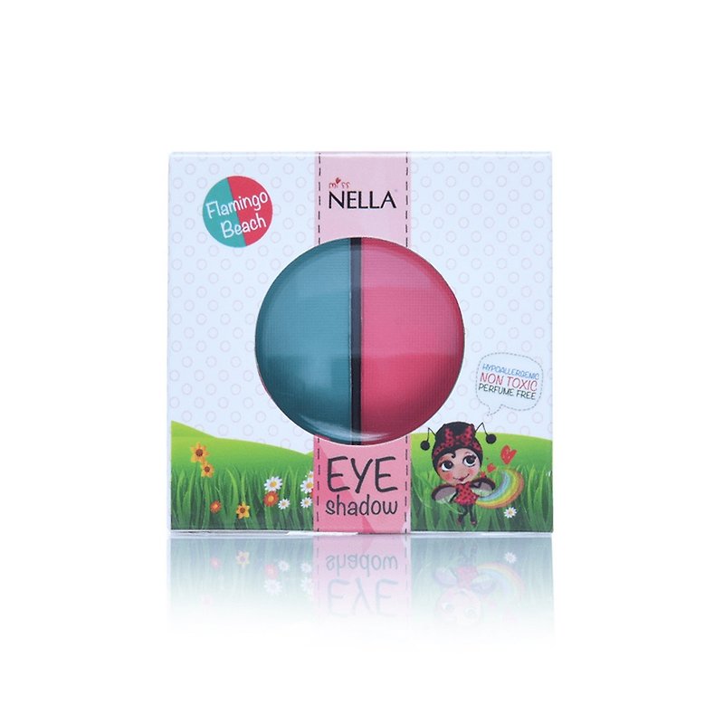 英國【Miss Nella】兒童水性眼影-紅鶴森林(紅/綠) - 眼影/眉筆/眼眉彩 - 其他材質 多色