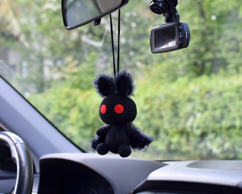 Sweet sweet heart Mothman Plush / Car mirror accessory / Cryptozoology / Car hanging accessories