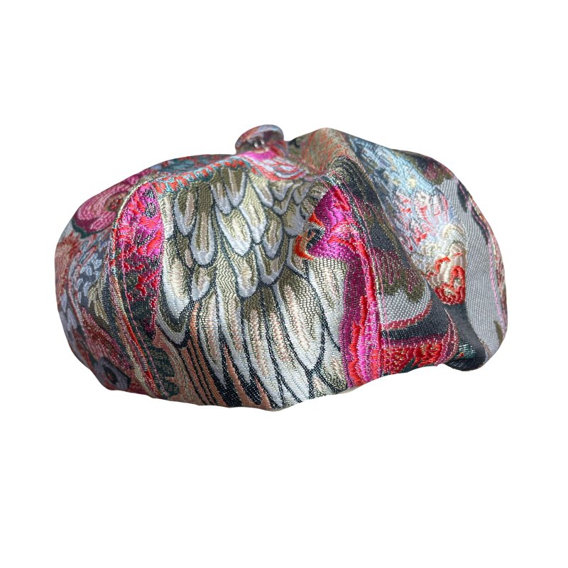 羽之繆思 織錦緞 貝雷帽 - 帽子 - 絲．絹 