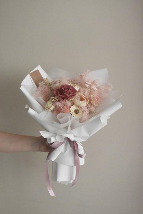 本当に信頼出来る店 pink bouquet/romantic bouquet Dried flowers-story-tw Shop - 真珠