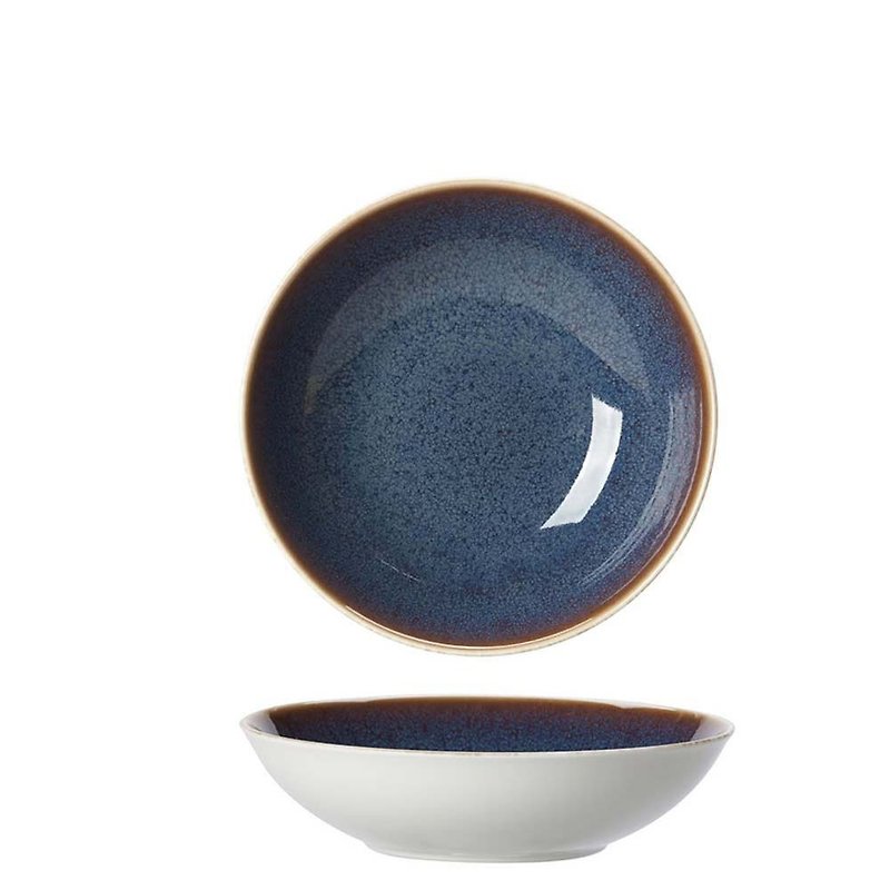 Art Glaze藝術彩釉系列-22.5CM義式餐碗-黛紫 - 盤子/餐盤/盤架 - 瓷 紫色
